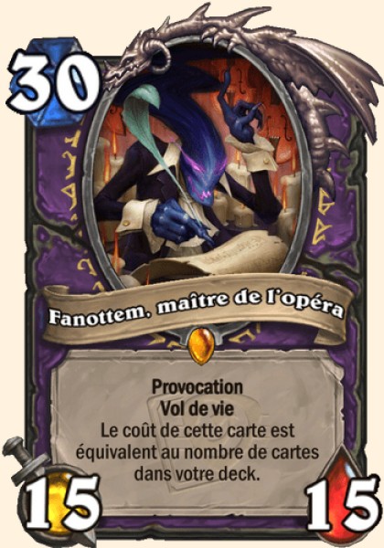 Fanottem, Seigneur de l'opera carte Hearhstone