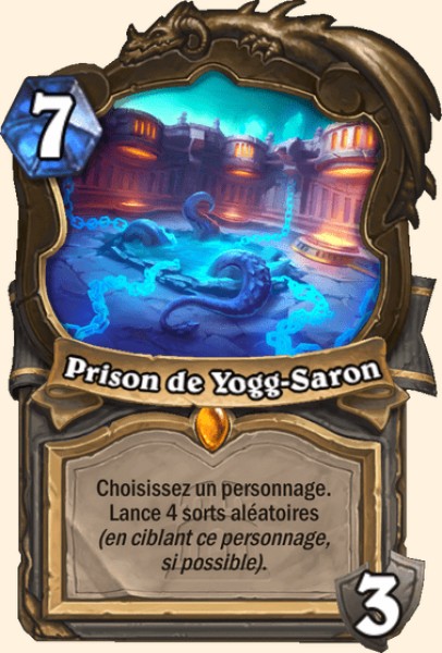 Prison de Yogg-Saron carte Hearhstone