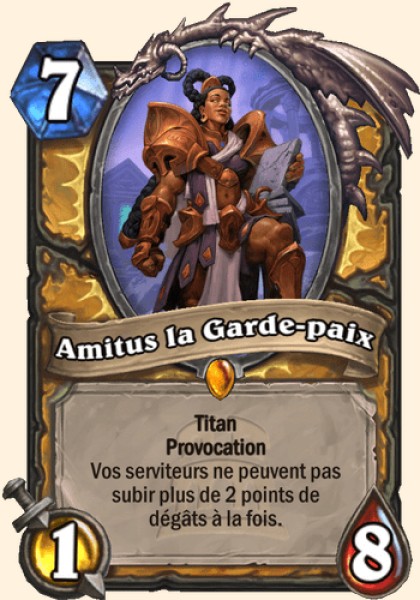 Amitus le Garde-paix carte Hearhstone