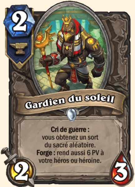 Gardien du soleil carte Hearhstone