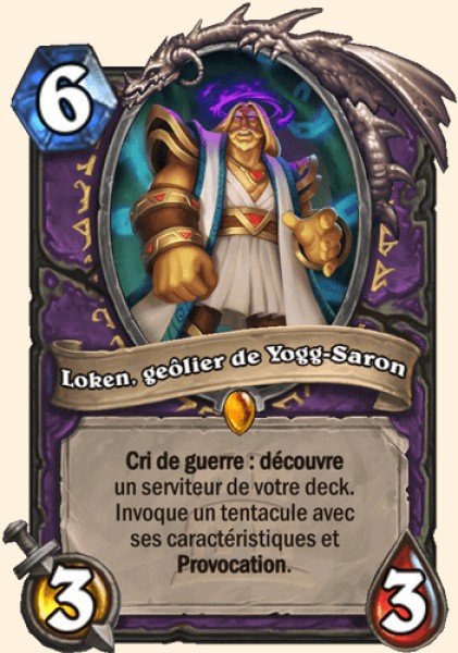 Loken, geolier de Yogg-Saron carte Hearhstone