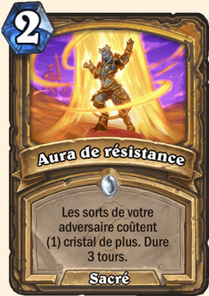 Aura de resistance carte Hearhstone