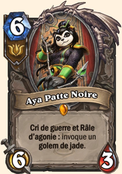 Aya Patte Noire carte Hearhstone