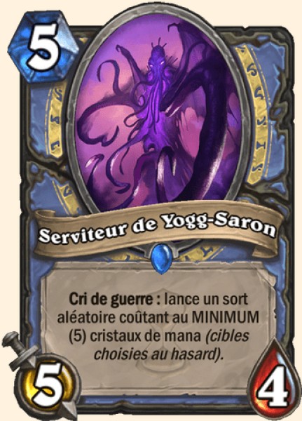 Serviteur de Yogg-Saron carte Hearhstone