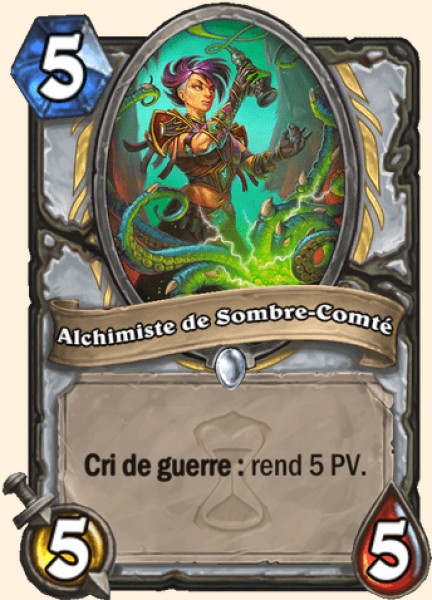 Alchimiste de Sombre-Comte carte Hearhstone