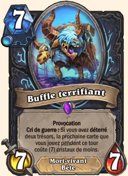 Buffle terrifiant carte Hearhstone