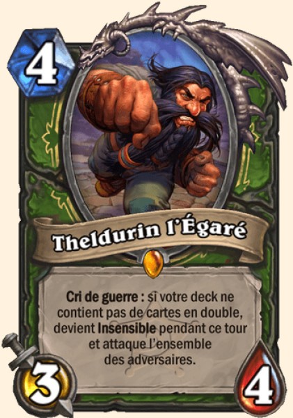 Theldurin l'Egare carte Hearhstone