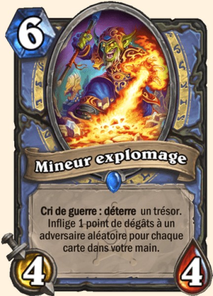 Mineur explomage carte Hearhstone