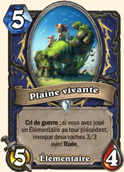 Plaine vivante carte Hearhstone