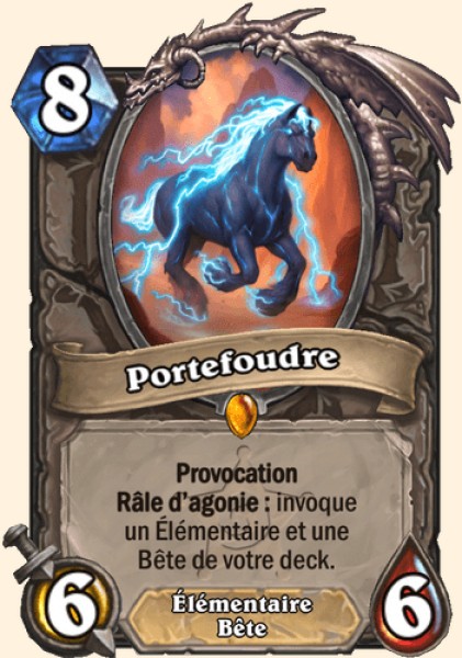 Portefoudre carte Hearhstone