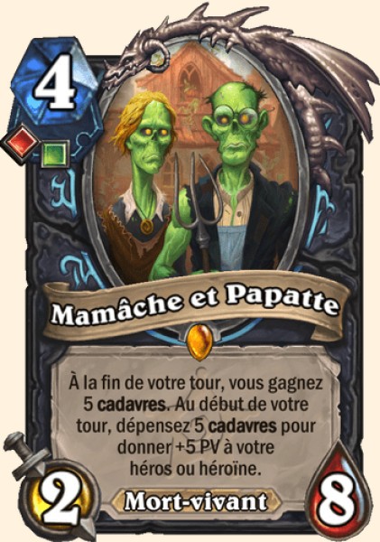 Mamache et Papatte carte Hearhstone