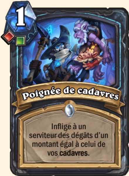 Poignee de cadavres carte Hearhstone