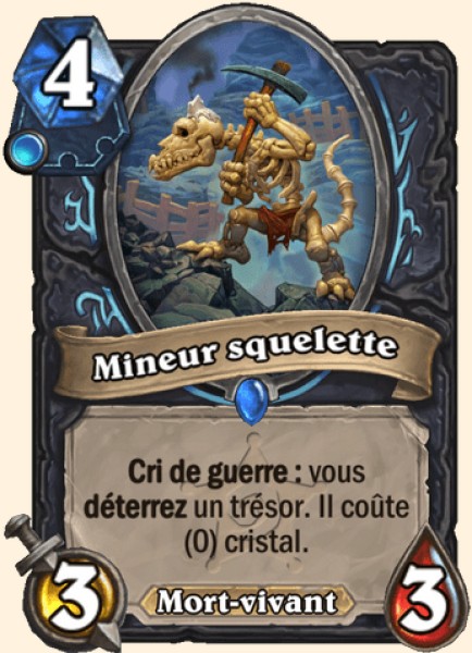 Mineur squelette carte Hearhstone