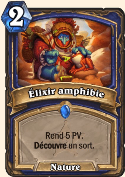 Elixir amphibie carte Hearhstone