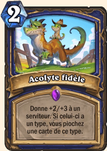 Acolyte fidele carte Hearhstone