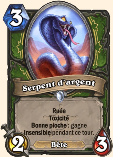 Serpent d'argent carte Hearhstone