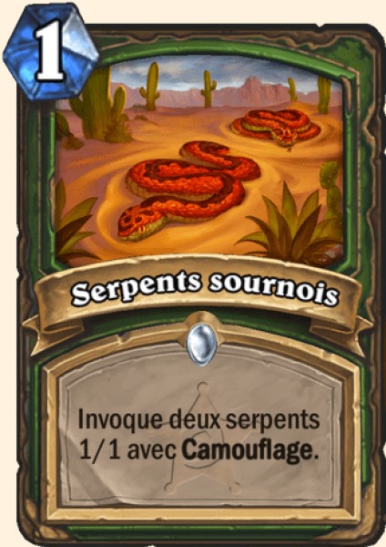 Serpents sournois carte Hearthstone