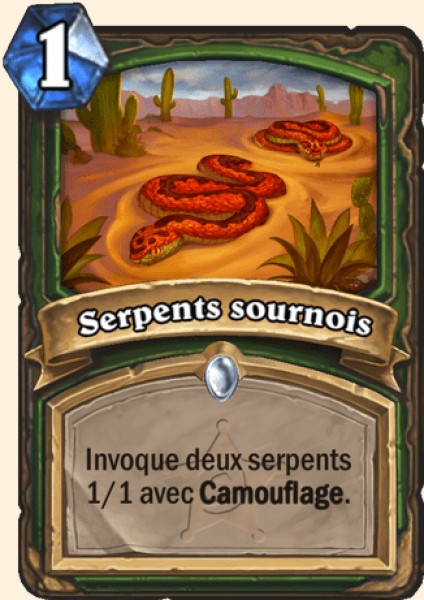 Serpents sournois carte Hearhstone