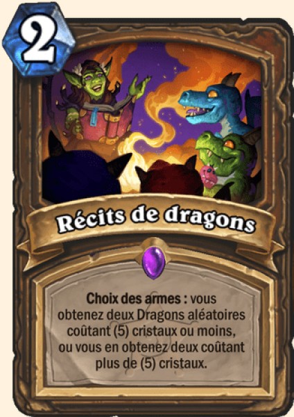 Contes de dragon carte Hearhstone