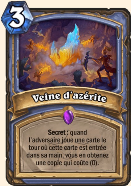 Veine d'azerite carte Hearhstone