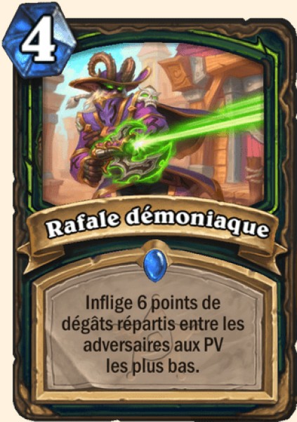 Rafale demoniaque carte Hearhstone