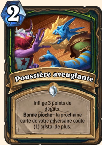 Poussiere aveuglante carte Hearhstone