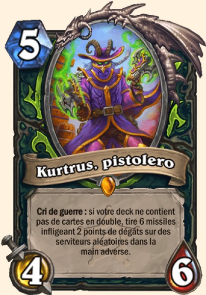 Kurtrus, pistolero carte Hearhstone