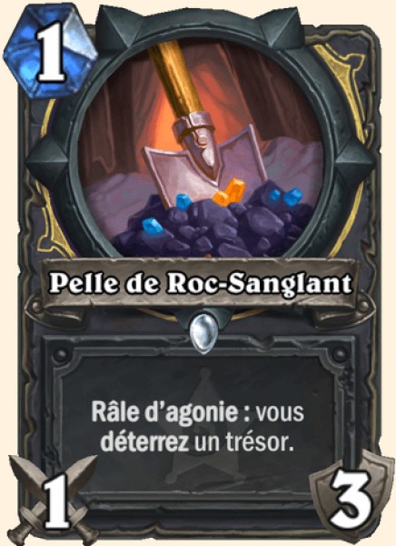 Pelle de Roc-Sanglant carte Hearhstone