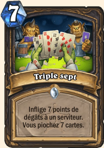 Triple sept carte Hearhstone