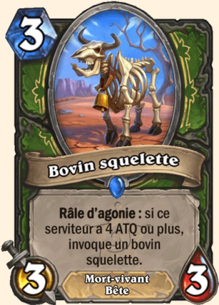 Bovin squelette Carte Hearthstone Hearthstone Decks