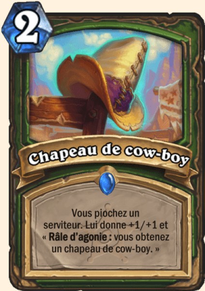 Chapeau de cow-boy carte Hearthstone