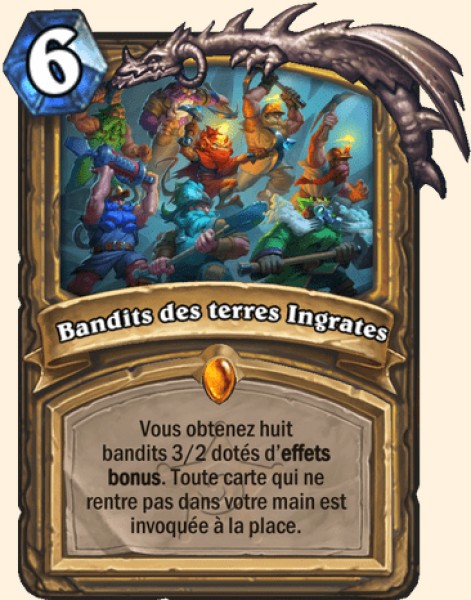 Bandits des terres Ingrates carte Hearhstone