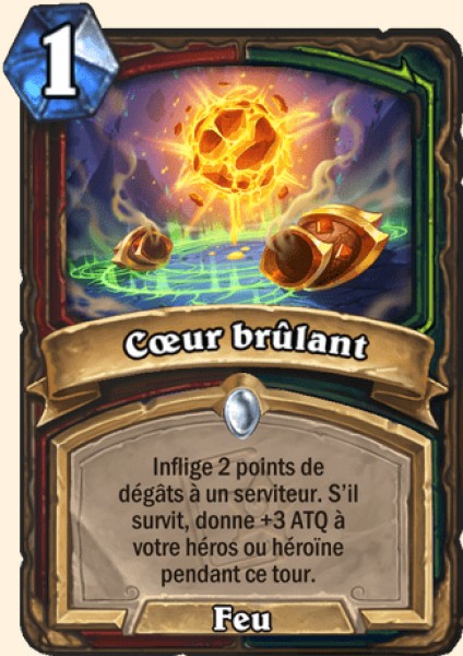 Coeur brulant carte Hearhstone