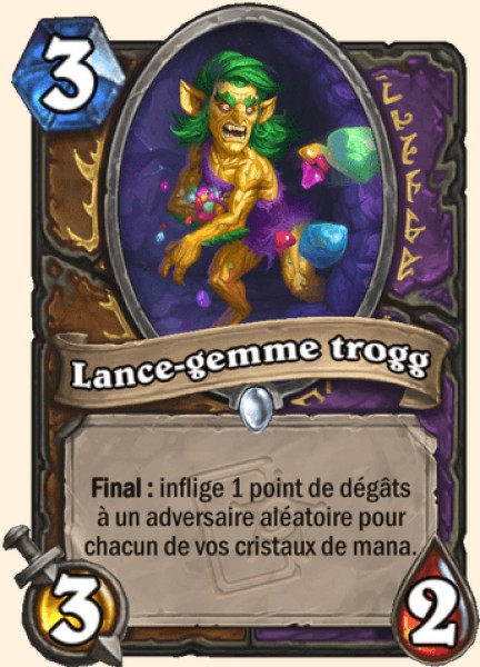 Lance-gemme trogg carte Hearhstone