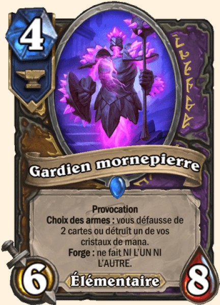 Gardien mornepierre carte Hearhstone