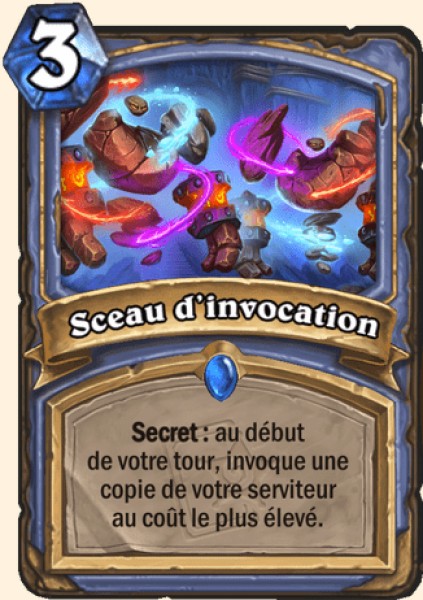 Sceau d'invocation carte Hearhstone