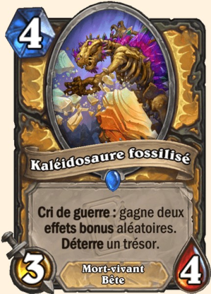 Kaleidosaure fossilise carte Hearhstone