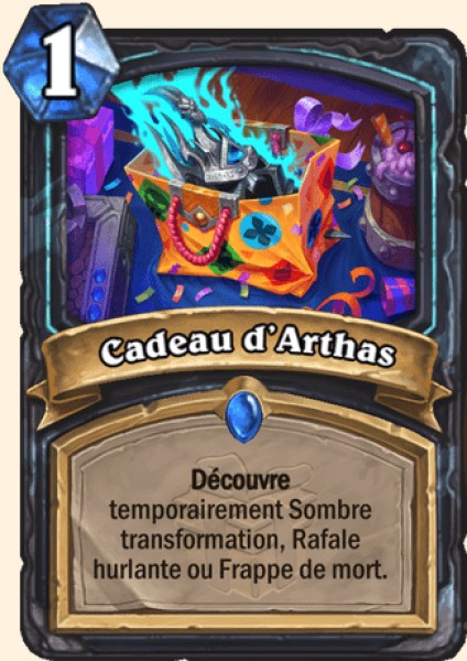 Cadeau d'Arthas carte Hearhstone