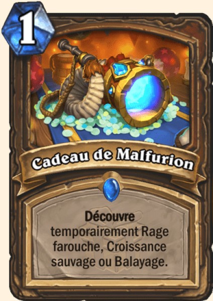 Cadeau de Malfurion carte Hearhstone