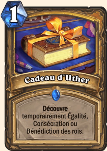 Cadeau d'Uther carte Hearhstone