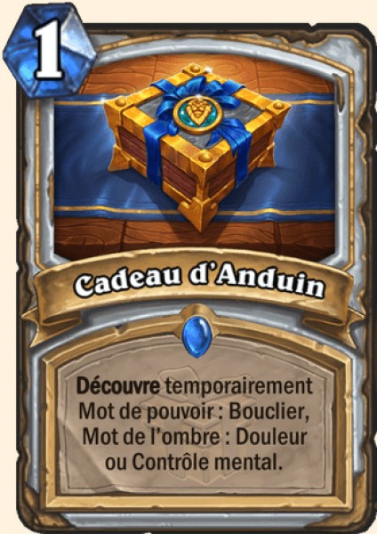 Cadeau d'Anduin carte Hearhstone