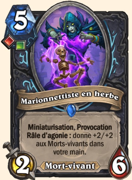 Marionnettiste en herbe carte Hearhstone