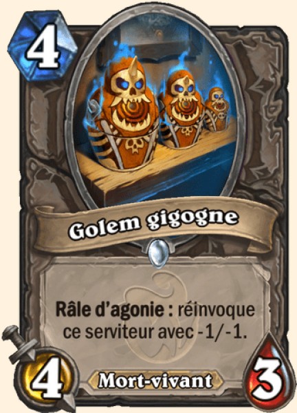 Golem gigogne carte Hearhstone