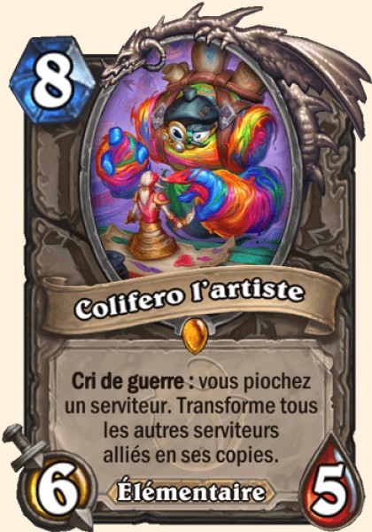 Colifero l'artiste carte Hearhstone