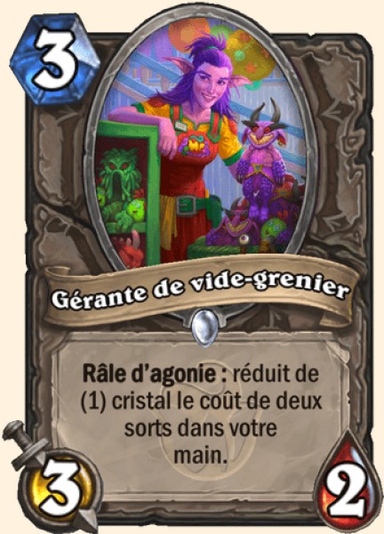 Gerante de vide-grenier carte Hearhstone