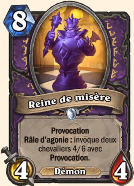 Reine de misere carte Hearhstone