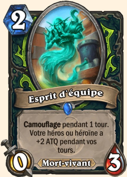 Esprit d'equipe carte Hearhstone