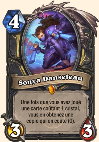 Sonya Waterdancer carte Hearhstone