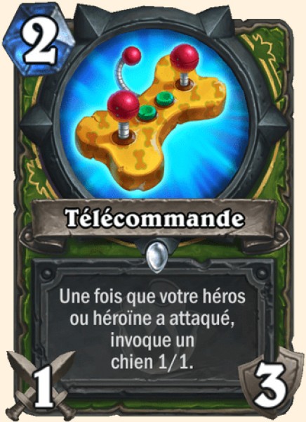 Telecommande carte Hearhstone