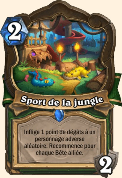 Sport de la jungle carte Hearhstone